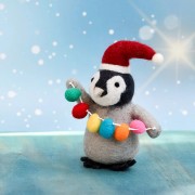 Felt Penguin with Festoon Light Bulbs Toy Felt Penguin with Festoon Light Bulbs Toy